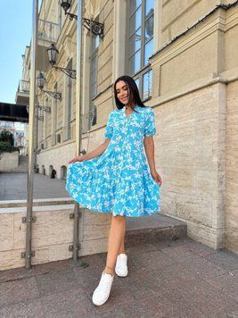 Сукня вільного крою на ґудзиках Модель 240272 фото
